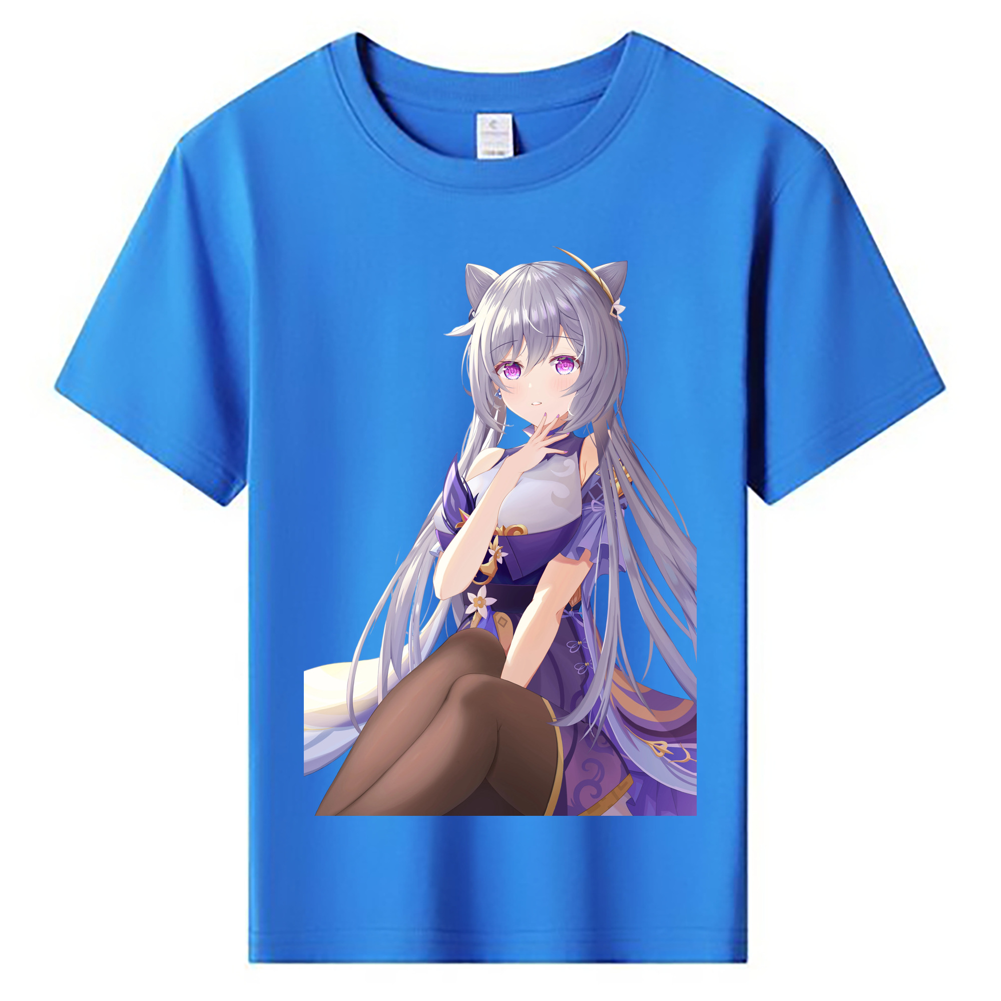 げんし神 刻晴 こくせい genshin Kokusei 綿100％キッズTシャツ（フロントプリント）